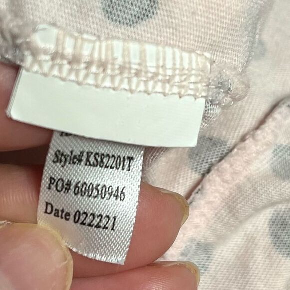 Kate Spade New York 3/4 Sleeve Charm Cropped  Polka Dot PJ Set XL - Picture 13 of 14